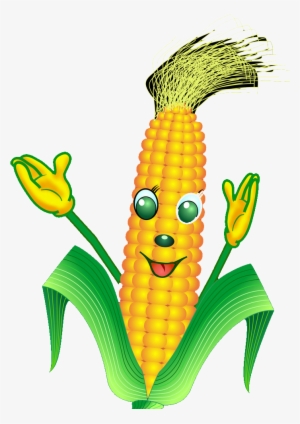 On The Cob Cartoon Transprent Png Free - Maize #1647541