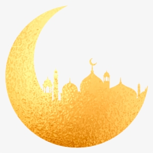 Golden E - Eid Mubarak Moon Png #1648162
