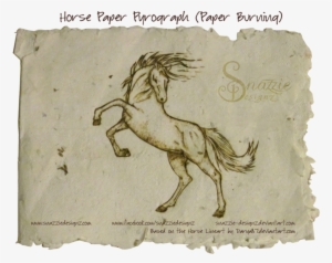 Horse Paper Pyrograph By Snazzie-designz On Deviantart - Horse #1648257