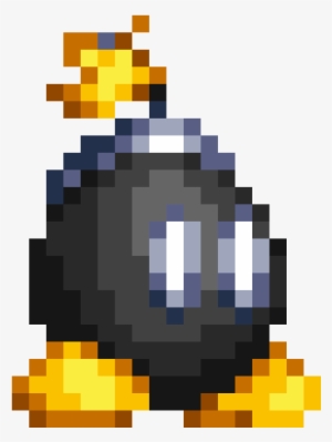 Pixel Art Mario Bob - 8 Bit Bomb Omb #1648929