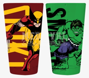 Marvel Wolverine And Hulk Pint Set #1648930
