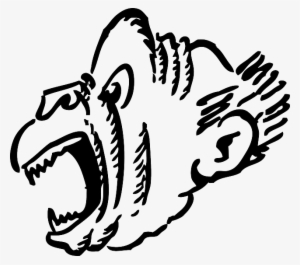 Screaming Monkey Clipart #1649316