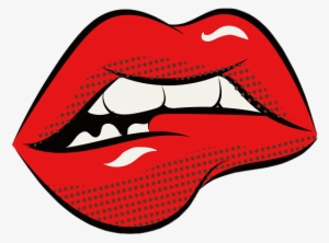 Lips Sticker - Pop Art Lips Png #1649621
