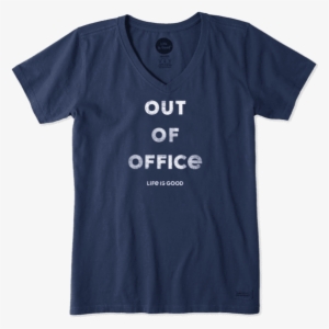 Women's Out Of Office Crusher - Life Is Good Shirt Dog #1649785