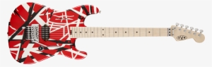 Evh® Striped Series Red With Black Stripes - Evh Striped Series Electric Guitar Red With Black Stripes #1649806