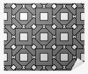 Seamless Black And White Pattern, Vector Stripes Poster - Line Art #1650261