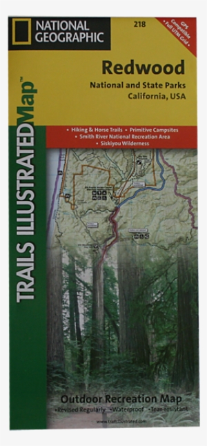 National Geograhic Trail Map Of Redwood National And #1650653