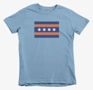 Kids Chicago Bears Flag - Orange With Navy Blue Print #1651015