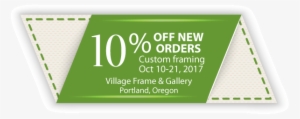 Coupon For 10% Off New Custom Framing Orders Oct - Village Frame & Gallery #1651937