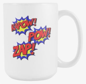 Kapow Zap Pow Comic Book Coffee Mug #1652826