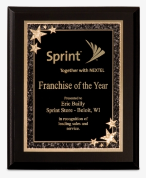 Starburst Plaque In Black Brass And Gold - Plaque Of Appreciation Wood #1653543