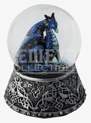 Celtic Ice Dragon Snow Globe - Snow Globe #1653724