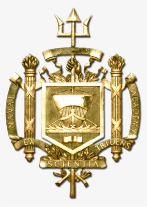3 D Carved High Density Urethane Gold Leaf Gilded Us - United States Naval Academy Symbol #1653852