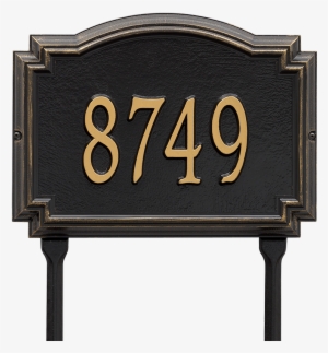 Williamsburg Standard Lawn Address Plaque, One Line - Lawn Address Plaques #1653953