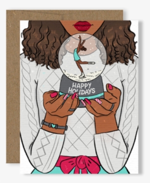 Happy Holiday Snow Globe Card - Holiday Snow Globe #1654363