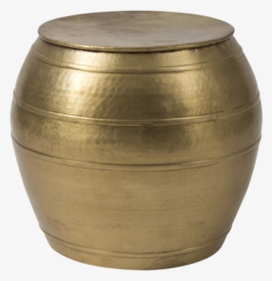 Gava Ringed Stool/side Table Antique Brass - Gold Side Table Nz #1657184