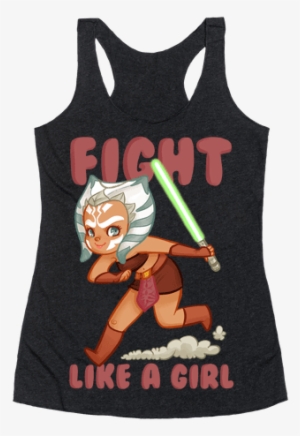 Fight Like A Girl Parody Racerback Tank Top - Gay Unicorn Shirt #1657808
