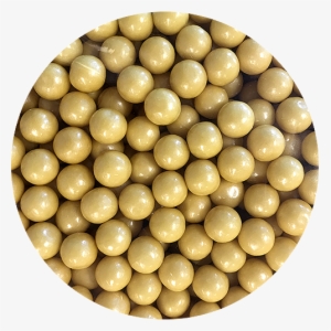 Pearl Gold Color Splash 1/2" Gumballs - Pearl #1658834