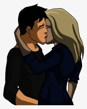 Young Justice Images Superboy And Black Canary Kiss - Young Justice #1659127