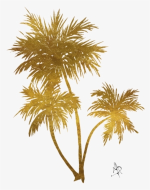Click And Drag To Re-position The Image, If Desired - Gold Palm Tree Png #1659374