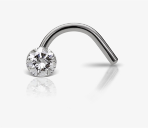 5mm Invisible Set Diamond Nostril Screw - Nose Piercing #1659378