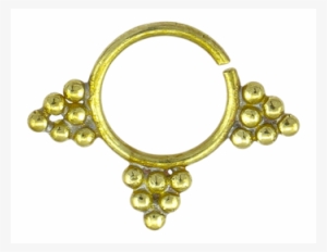 Septum Piercing Nose Rings Three Peaks Brass Tribal #1659828