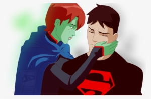 Young Justice Superboy And Miss Martian Kiss Download - Young Justice Supermartian Fanart #1659831