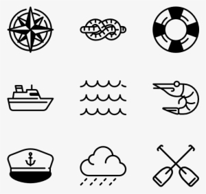 Sea Pack - Nautical Icons Vector #1659832