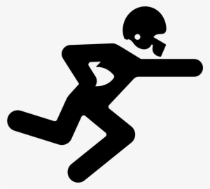 American Football Player Running With The Ball - American Football Player Icon #1660182