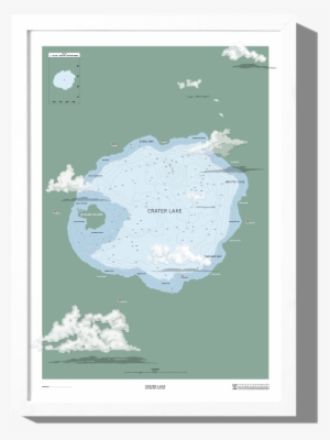 Crater Lake Nautical Map #1660294