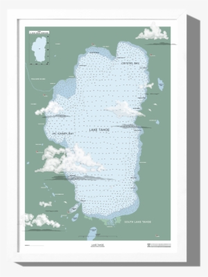 Lake Tahoe Nautical Map #1660463
