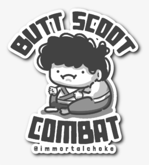 Butt Scoot Combat Sticker - Butt Scoot Combat #1661141