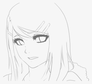 Anime Head Lineart - Anime Girl Head Lineart #1663071