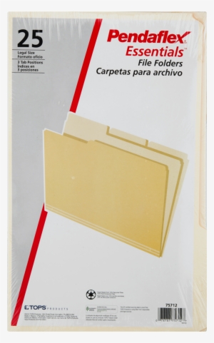 Pendaflex Essentials File Folders Legal Size 3 Tab - Pendaflex File Folders, Essentials, Hanging, 1/5 Cut #1663511