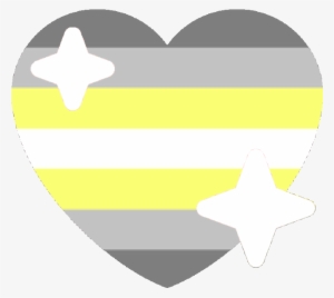 Demi Nonbinary Sparkle Heart Discord Emoji - Gay Heart Emoji Discord #1663926