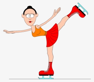 Images Cartoon Siewalls Co Woman Free Stock - Cartoon Skating #1664405
