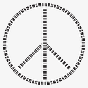 This Free Icons Png Design Of Peace Sign Piano Keys #1664589