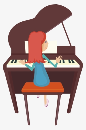 Piano Keys Png Clipart Downloadclipart - Playing Piano Clip Art #1664844