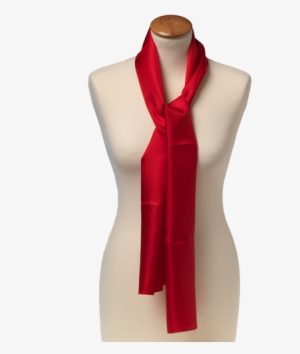 Scarf Bright Red - Smalle Rode Sjaal #1665777