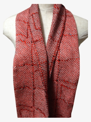 Shibori Scarf Fiery Red - Scarf #1666219