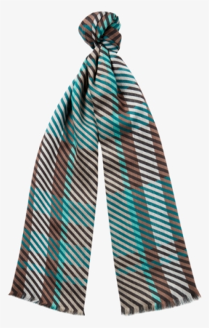 Callista Abstract Tartan Scarf - Stole #1666224