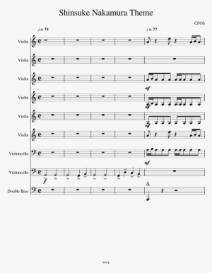 Shinsuke Nakamura Theme Sheet Music Composed By Cfo$ - Outset Island #1667560