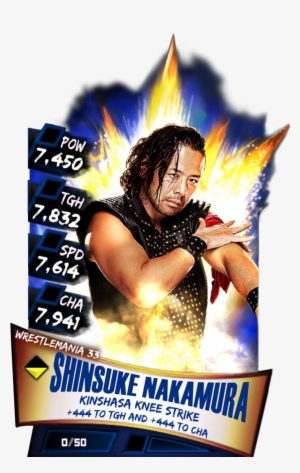 Shinsukenakamura S3 14 Wrestlemania33 - Wwe Supercard Wrestlemania 33 Carmella #1667712