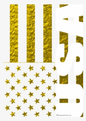 Usa Golden Stars And Stripes Flag Graphic Shirt - Illustration #1667951