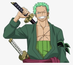 Roronoa The Team Mugiwara - One Piece Roronoa Zoro Ii Green Full Set Cosplay Costume #1668153