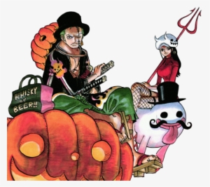 Zoro & Robin From Chapter 685 Color Spread - One Piece Halloween #1668247