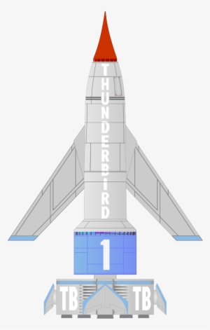 Spaceship Clipart Little - Thunderbird 1 Clipart #1668394