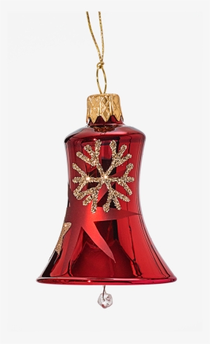 Bell Red With Golden Stars And Flakes - Red #1668395 Bell Red With Golden Stars And Flakes - Red #1668395