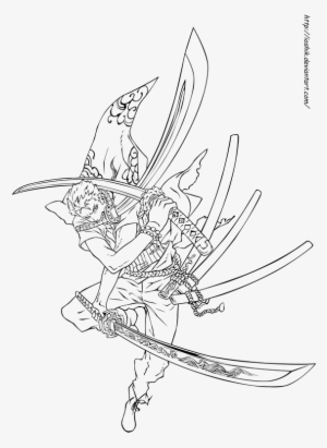 Picture Transparent Roronoa By Ioshiklineart Lineart - Zoro One Piece Lineart #1668569