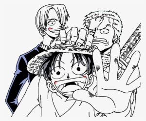 Zoro Sanji Luffy Adoption Lineart By Kawaiijuraculmihawk - Luffy Và Zoro Sanji #1668625